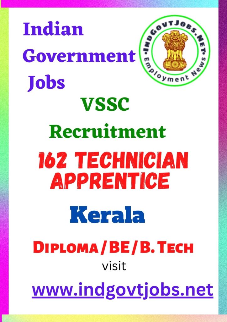 VSSC Recruitment - 162 Technician Apprentice Best JOB VACANCY 2022