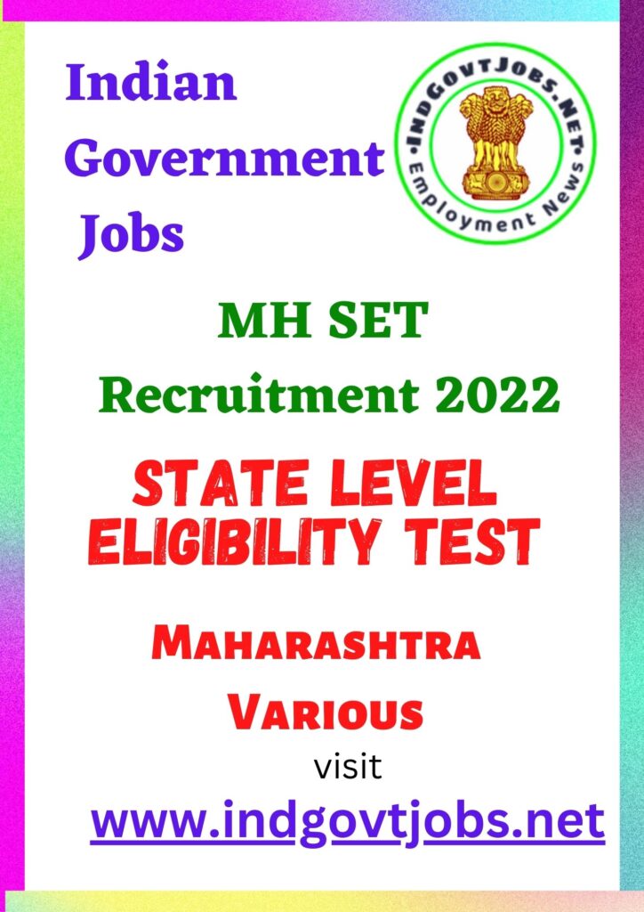 Maharashtra State Eligibility Test syllabus - Best Indian Government Jobs 2023