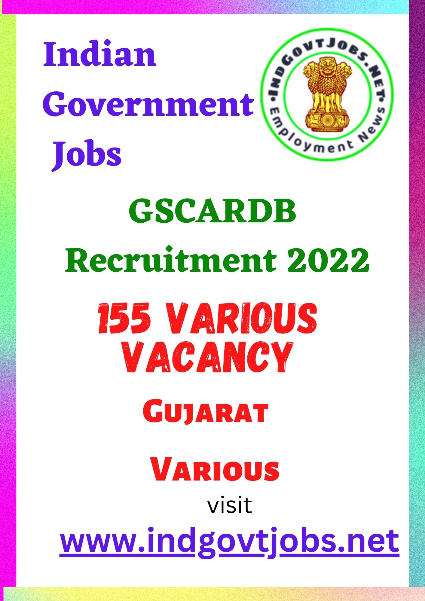 GSCARDB Recruitment - 155 Best Job Vacancy 2022