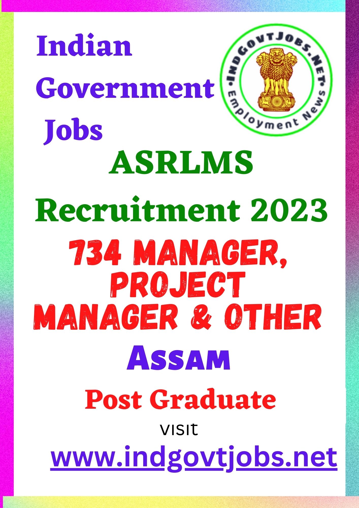ASRLMS Best Job Vacancy 2022