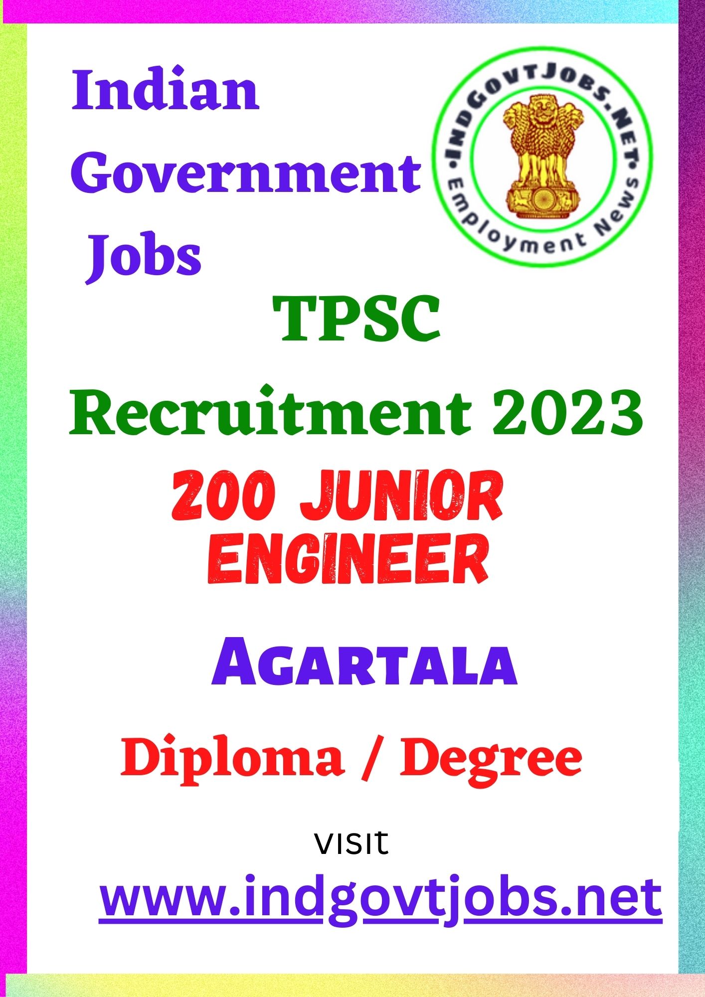 TPSC Best Job Vacancy 2022 - 200 Junior Engineer Gr-V(A & B) Recruitment
