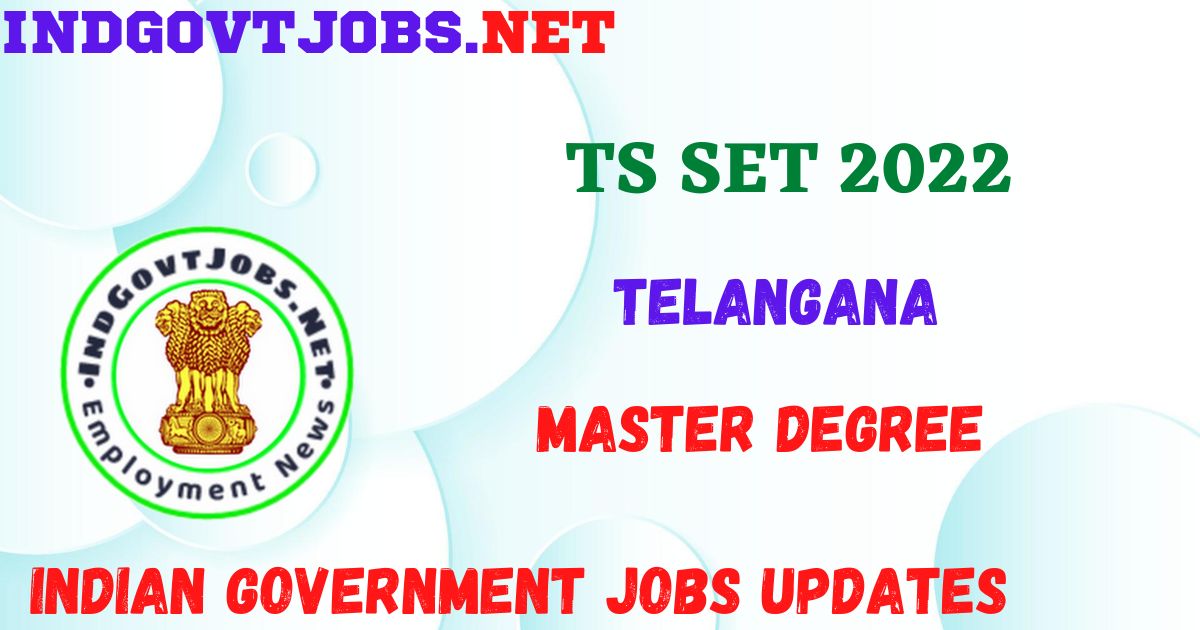 TS SET 2022 - Assistant Professor & Lecturer