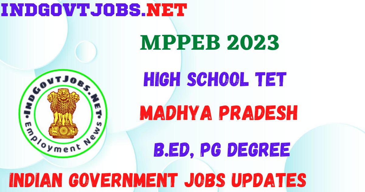 MPPEB High School TET 2023