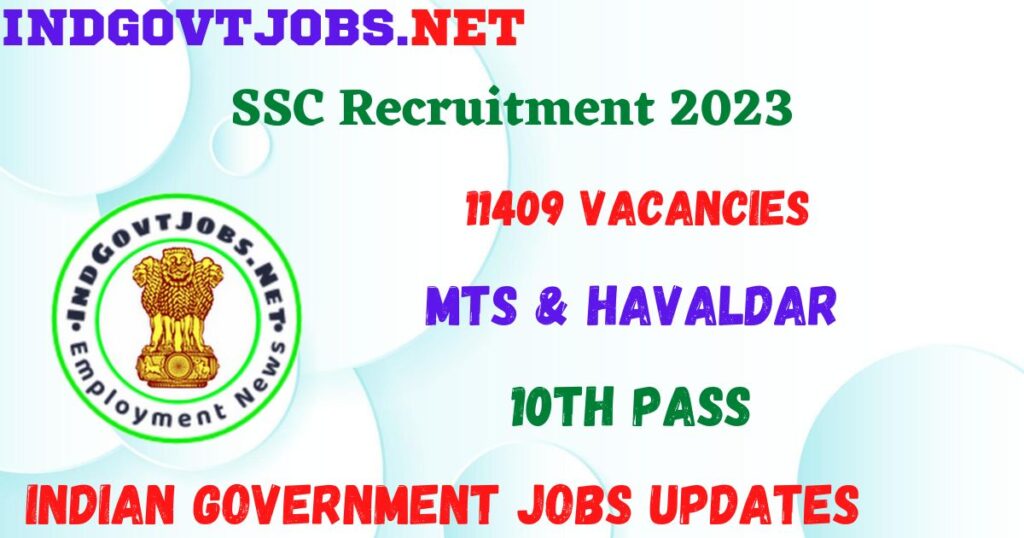 Indian Army Recruitment 2023 - 11409 MTS & Havaldar Best Job Vacancy