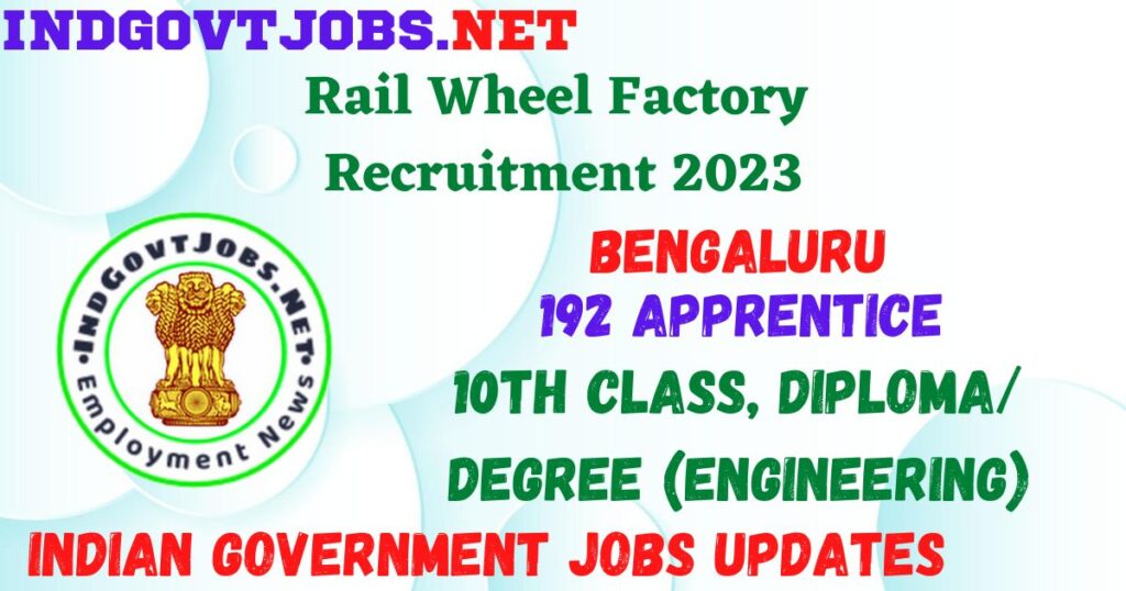 ail Wheel Factory Recruitment 2023 - 192 Apprentice Job Vacancy Apply Online
