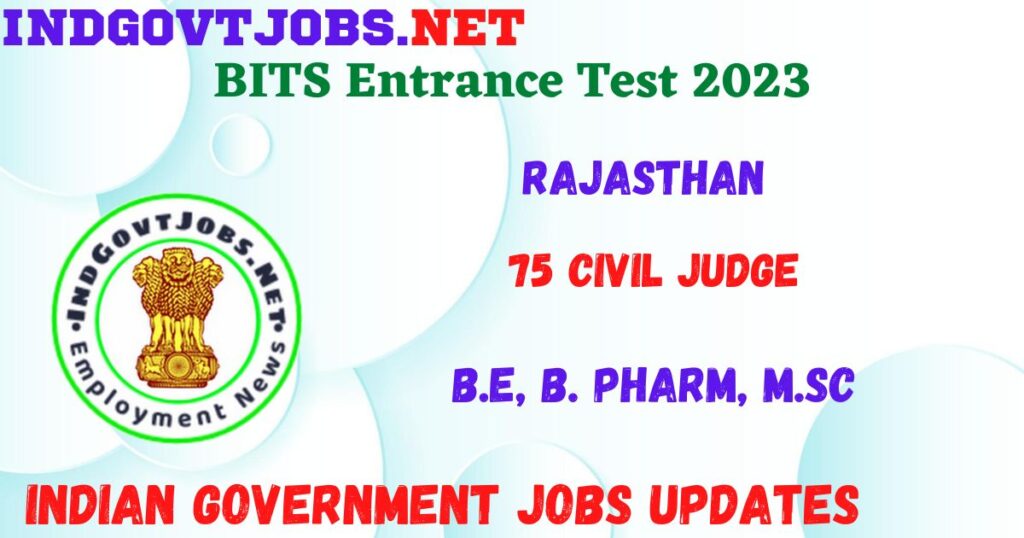 BITSAT 2023 - BITS Entrance Test 2023 Apply Online