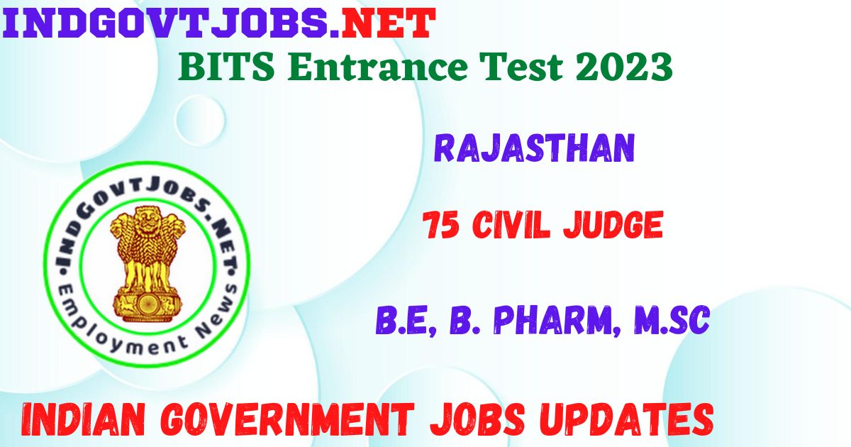 BITSAT 2023 - BITS Entrance Test 2023 Apply Online