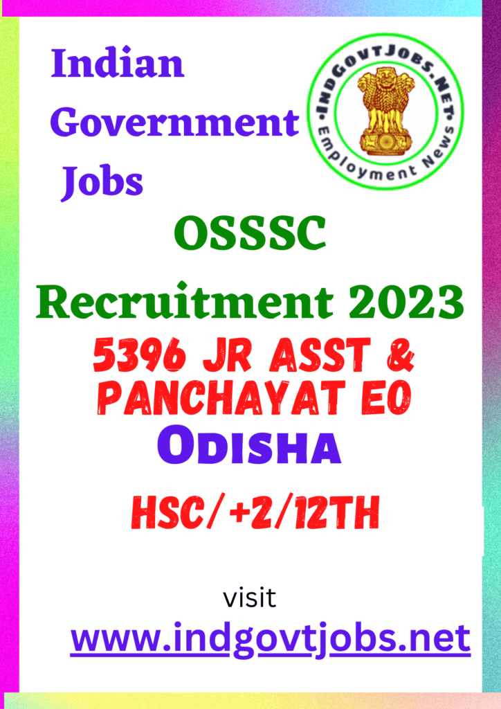 OSSSC Recruitment 2023