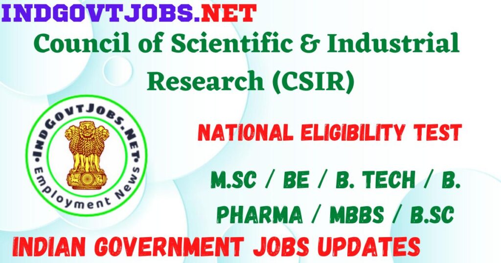 CSIR UGC NET Dec 2022/ June 2023 - Apply Online Best Indian Government Jobs