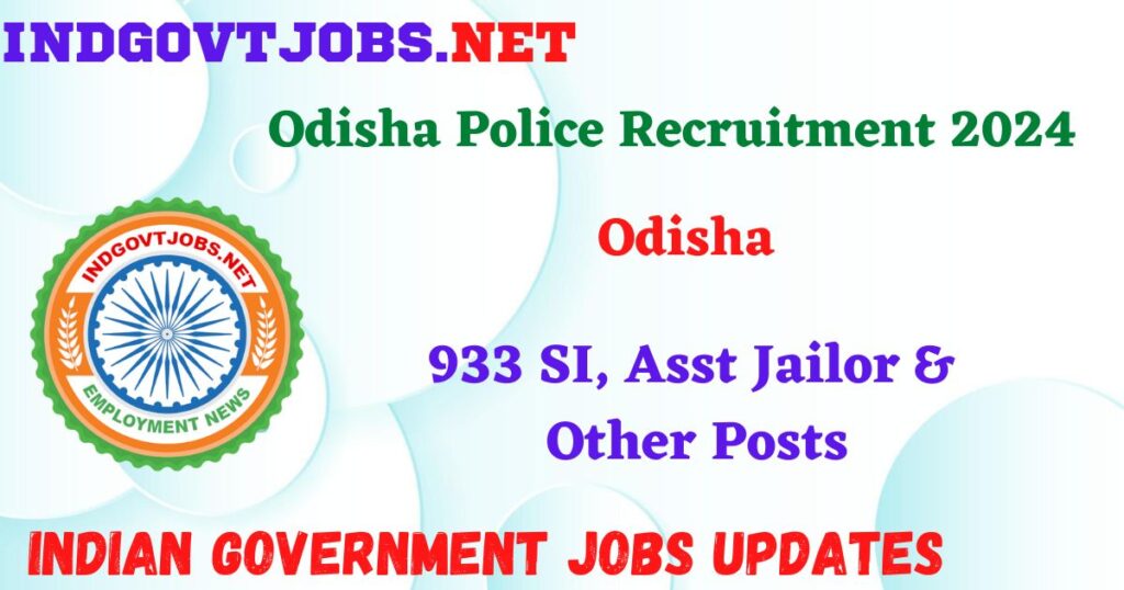 Odisha Police Recruitment 2024