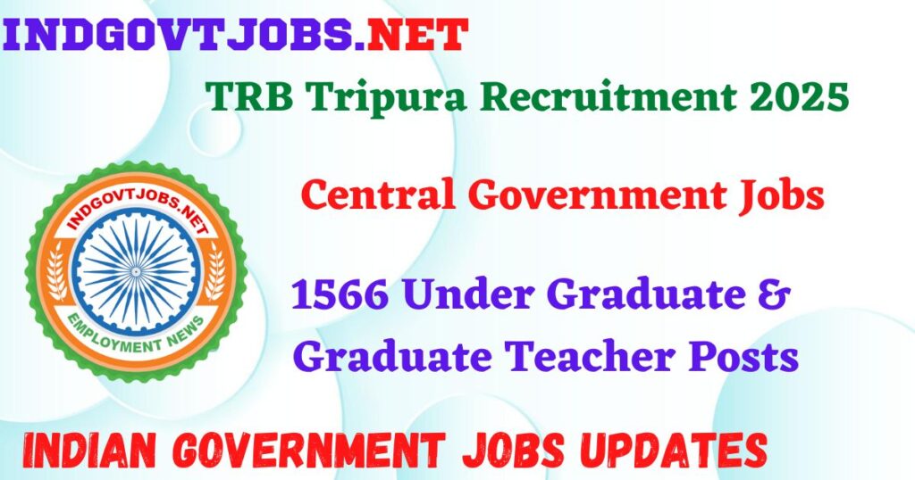 TRB Tripura Recruitment 2025